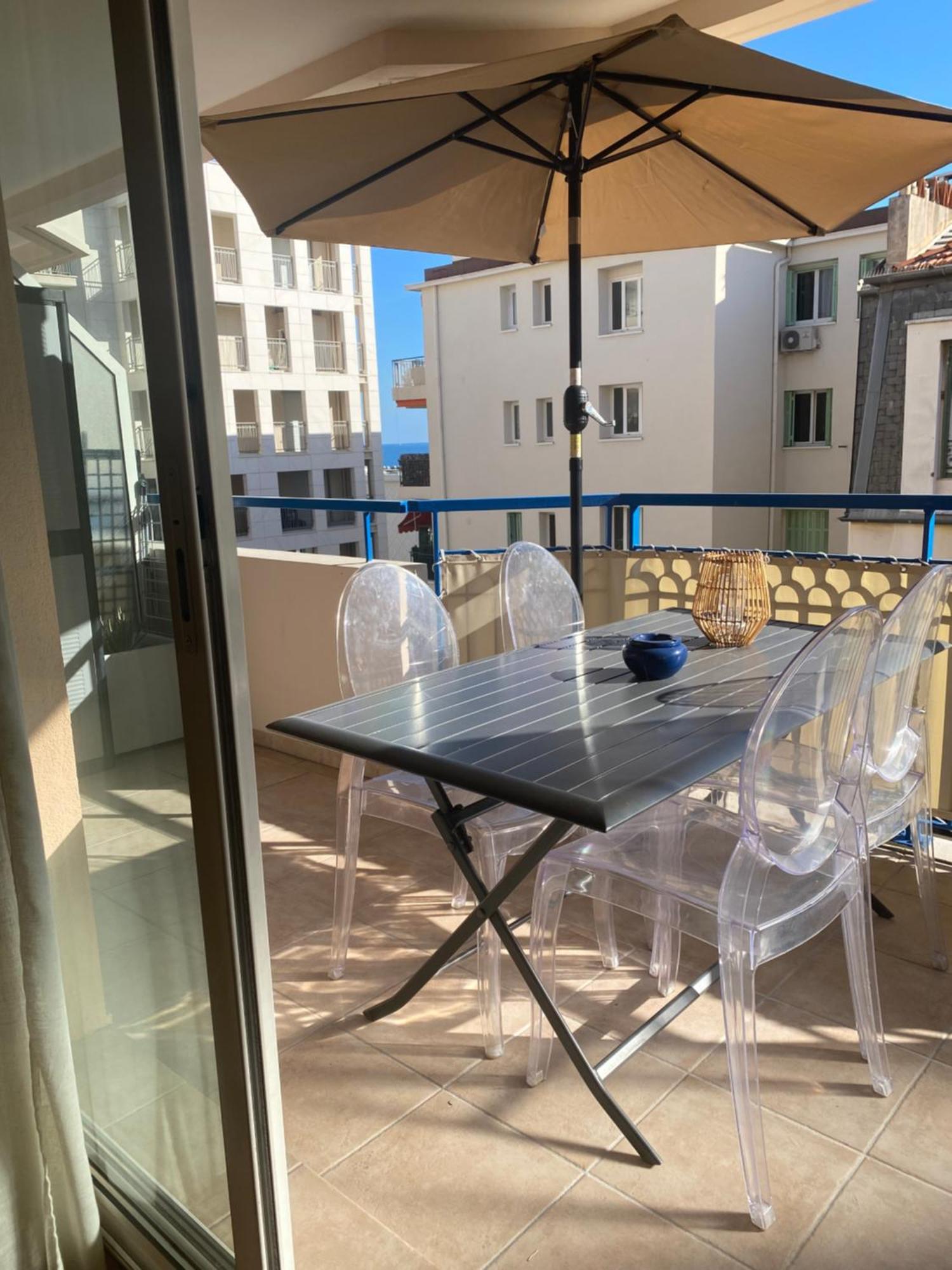 Les Rivages 2P Terrasse Parking Apartman Menton Kültér fotó